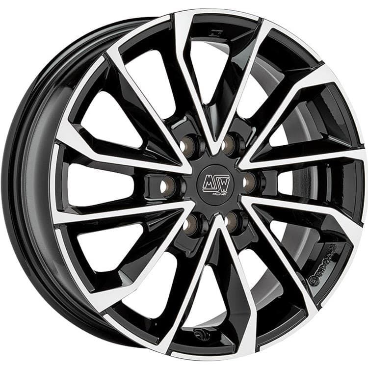 MSW 42 Van 6.5x17 6x120 ET50 CB74.5 Gloss Black Full Polished