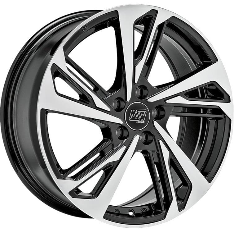 MSW 60 7.5x17 5x112 ET46 CB57.1 Gloss Black Full Polished