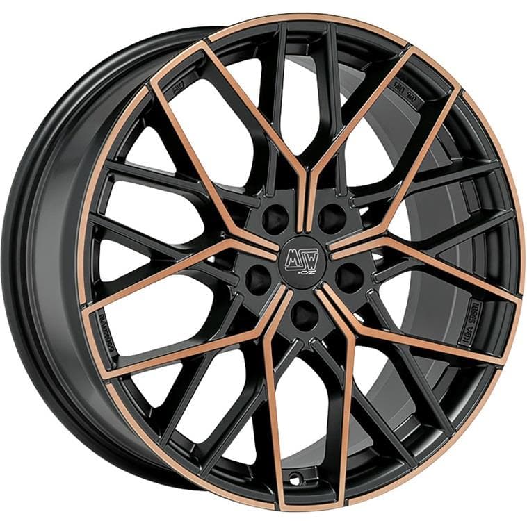 MSW 74 8.5x20 5x112 ET40 CB73.1 Matt Black Copper Fp