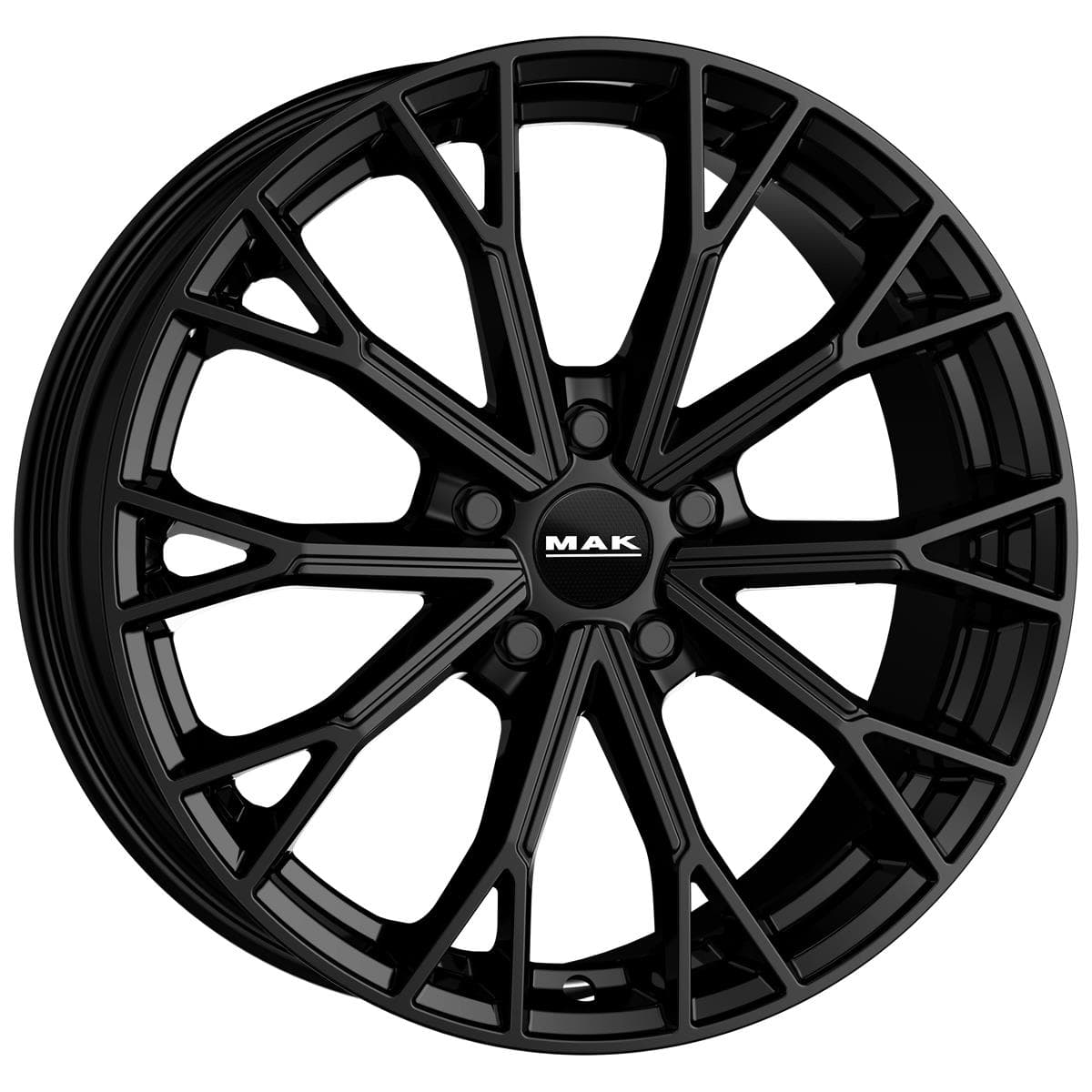 MAK Asphalt 7.5x19 5x112 ET50 CB57.1 Gloss Black