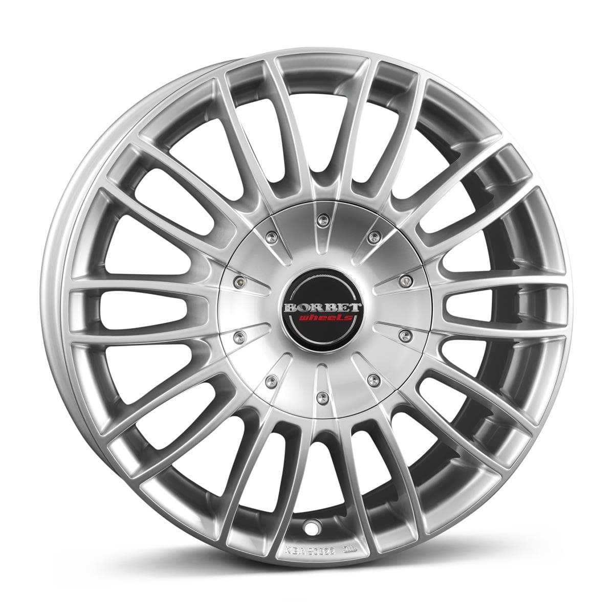 Borbet CW3 7.5x17 6x130 ET52 CB84.1 sterling silver
