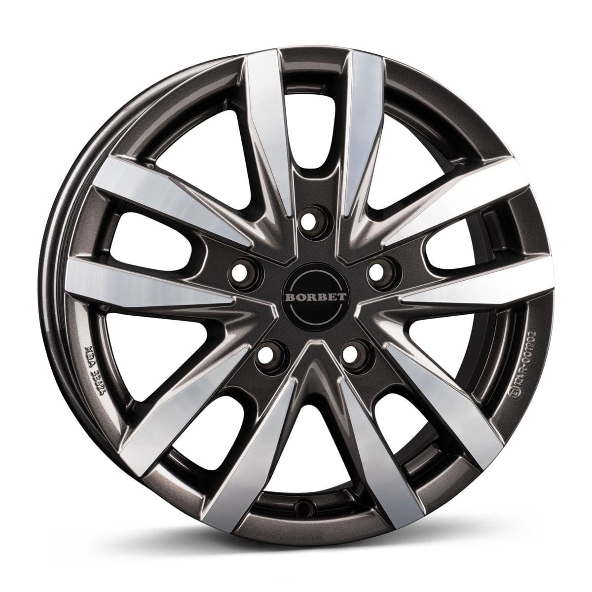 Borbet CW5 6.5x16 5x130 ET66 CB89.1 mistral anthracite glossy polished
