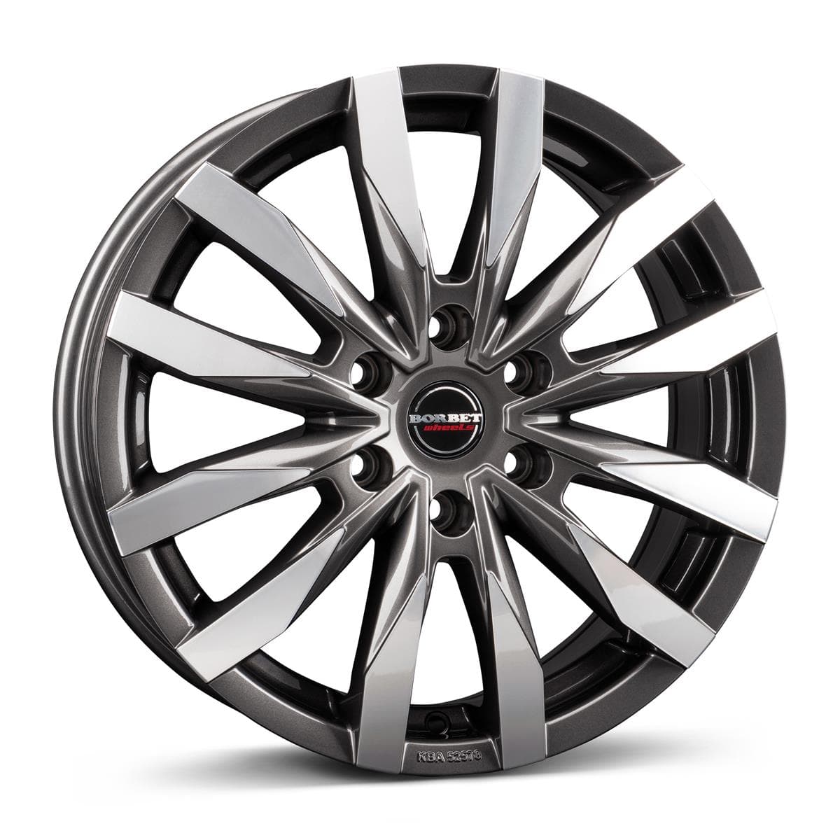 Borbet CW6 6.5x16 6x130 ET62 CB84.1 mistral anthracite glossy polished