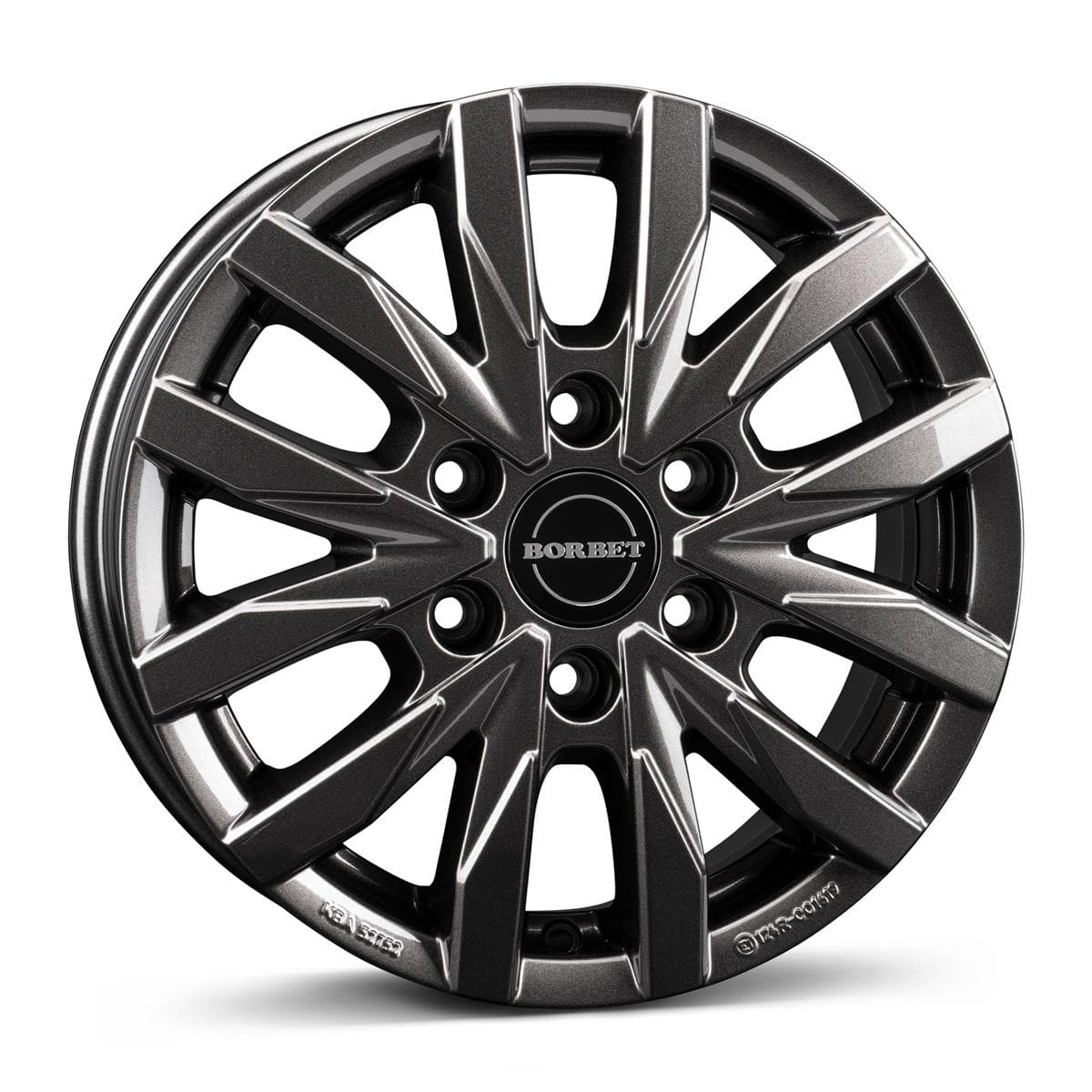Borbet CW6 6.5x16 6x130 ET62 CB84.1 mistral anthracite glossy