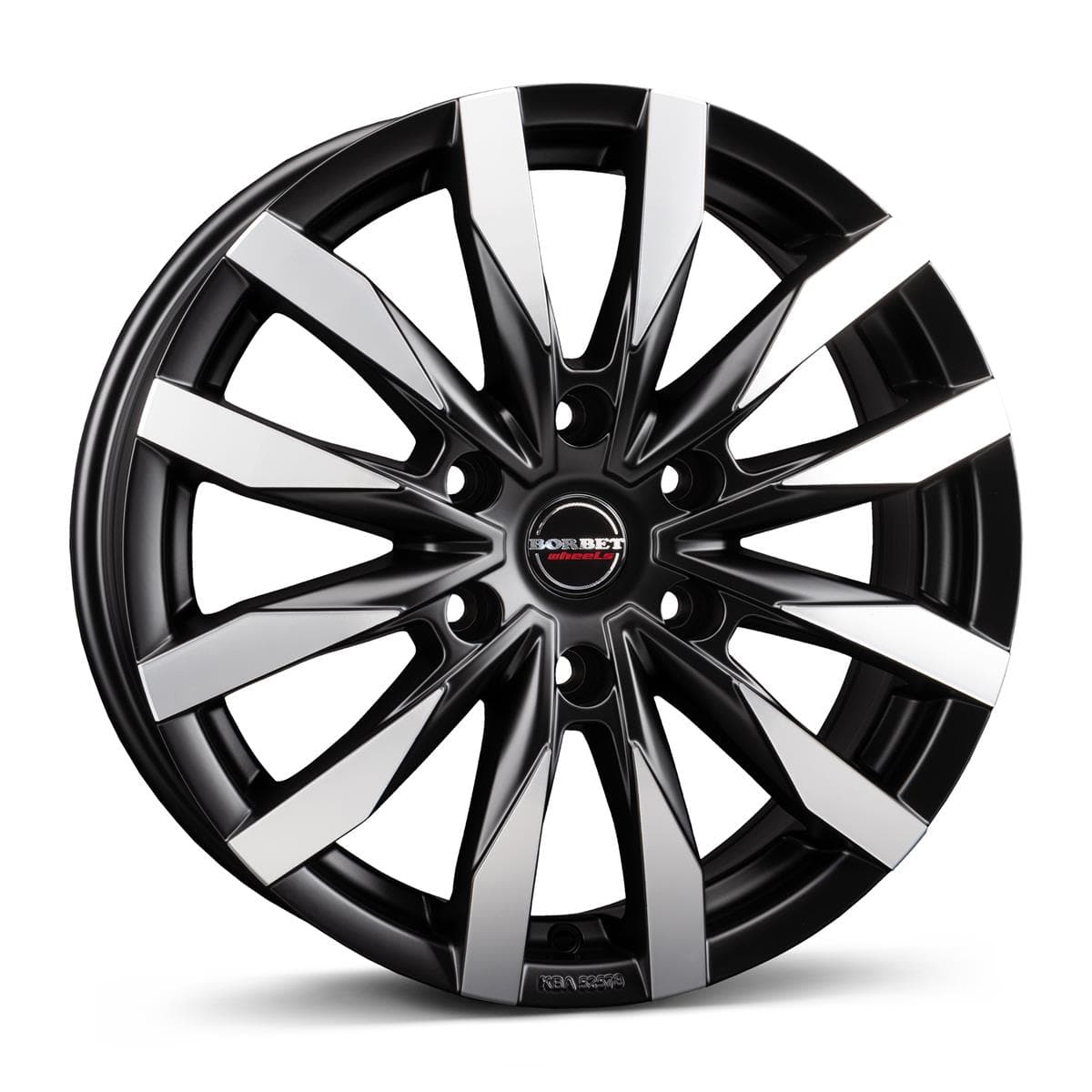 Borbet CW6 6.5x16 6x130 ET62 CB84.1 black polished matt