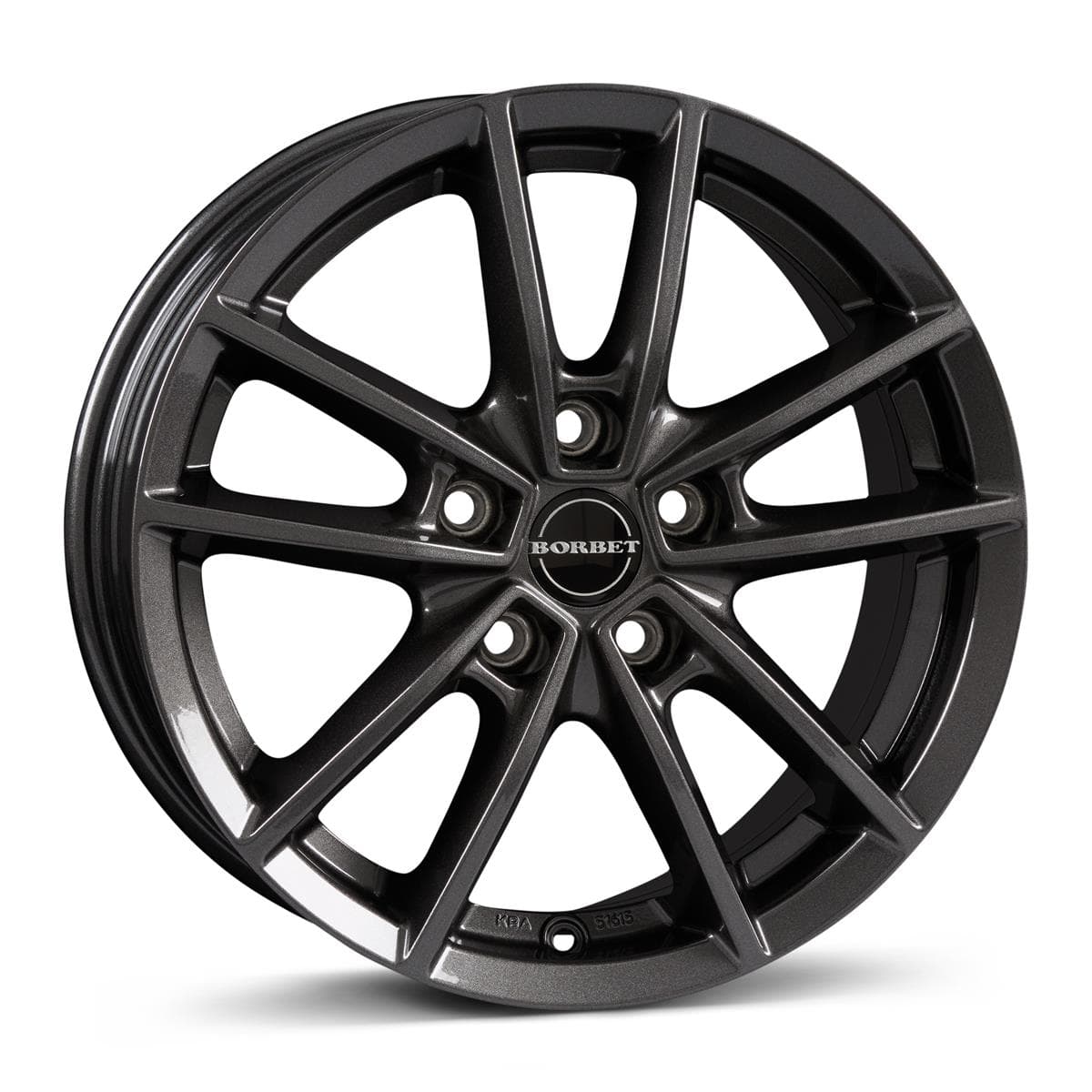 Borbet W 6.5x16 5x108 ET47 CB63.3 mistral anthracite glossy