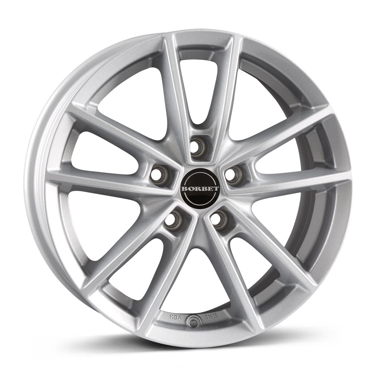 Borbet W 7x17 5x112 ET43 CB57.1 Crystal Silver