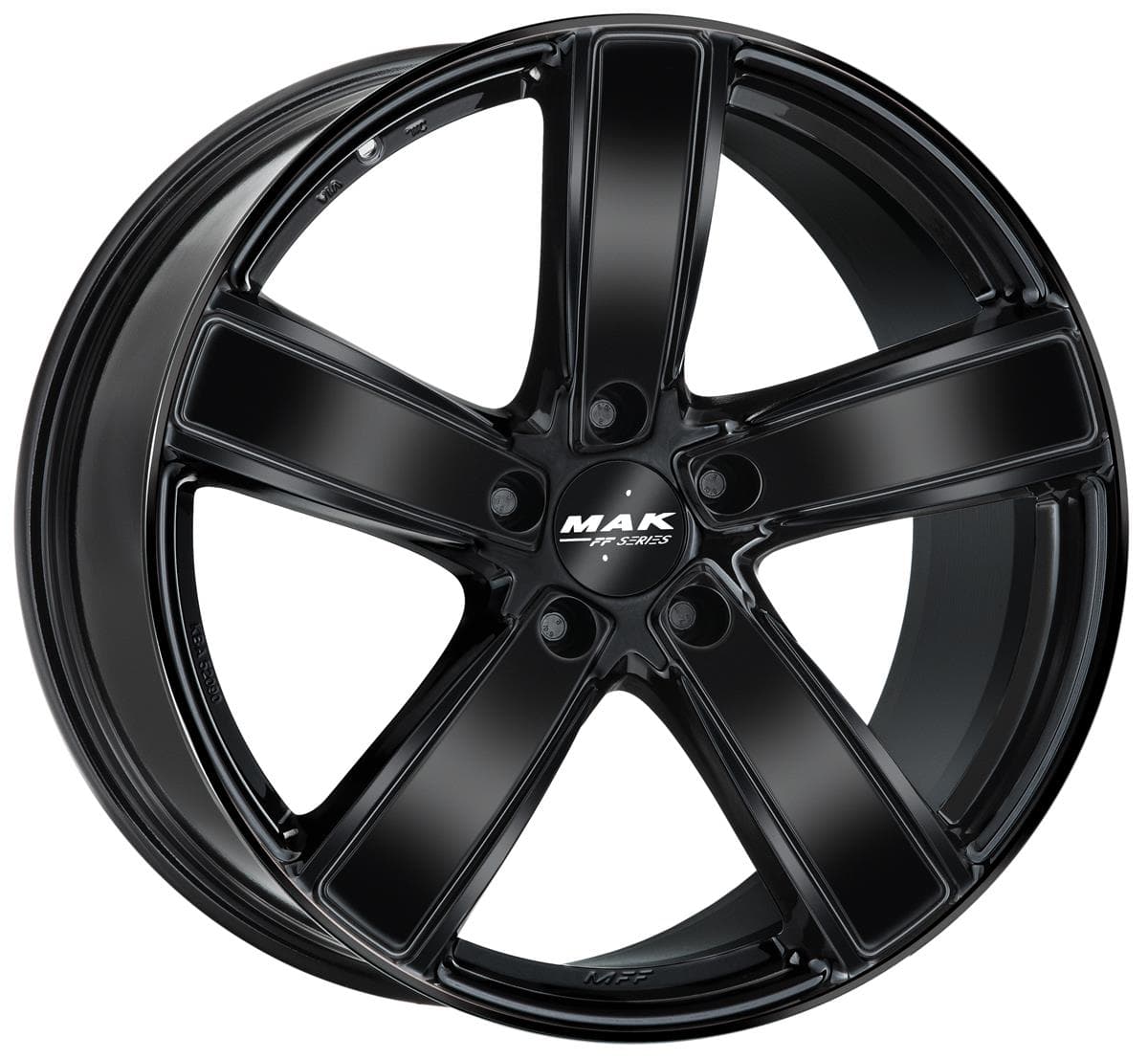 MAK Turismo-FF 9.5x20 5x130 ET71 CB71.6 Gloss Black