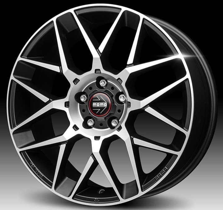 Momo REVENGE EVO 2.0 Matt Black Polished 8x18 5x112 ET35 CB79.6