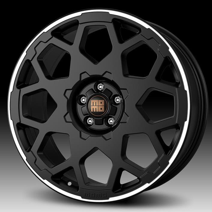 Momo HEAVY DUTY Matt Black Polished 8.5x20 5x120 ET40 CB72.6