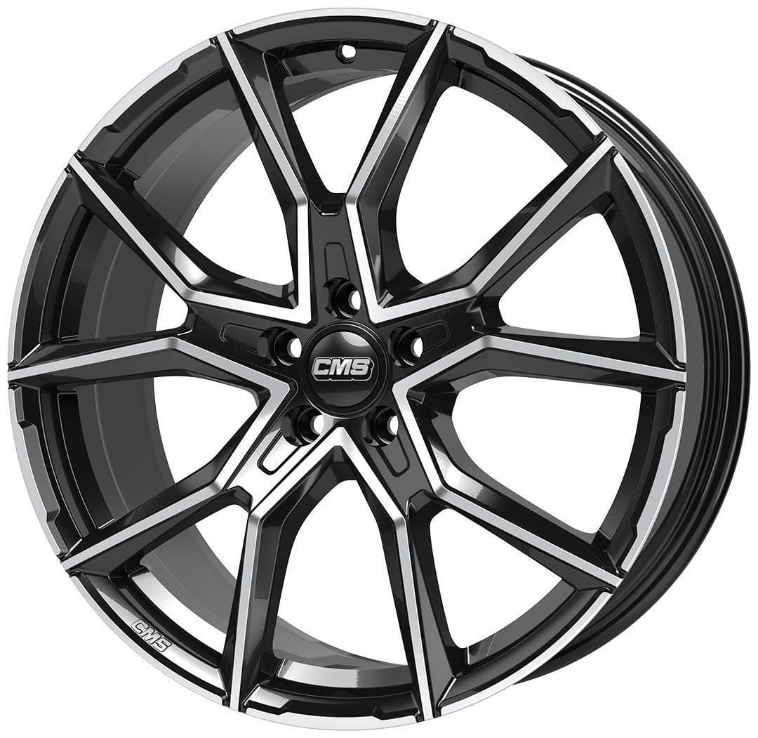 CMS C33 8x18 5x108 ET48 CB63.4 Diamond Black Gloss