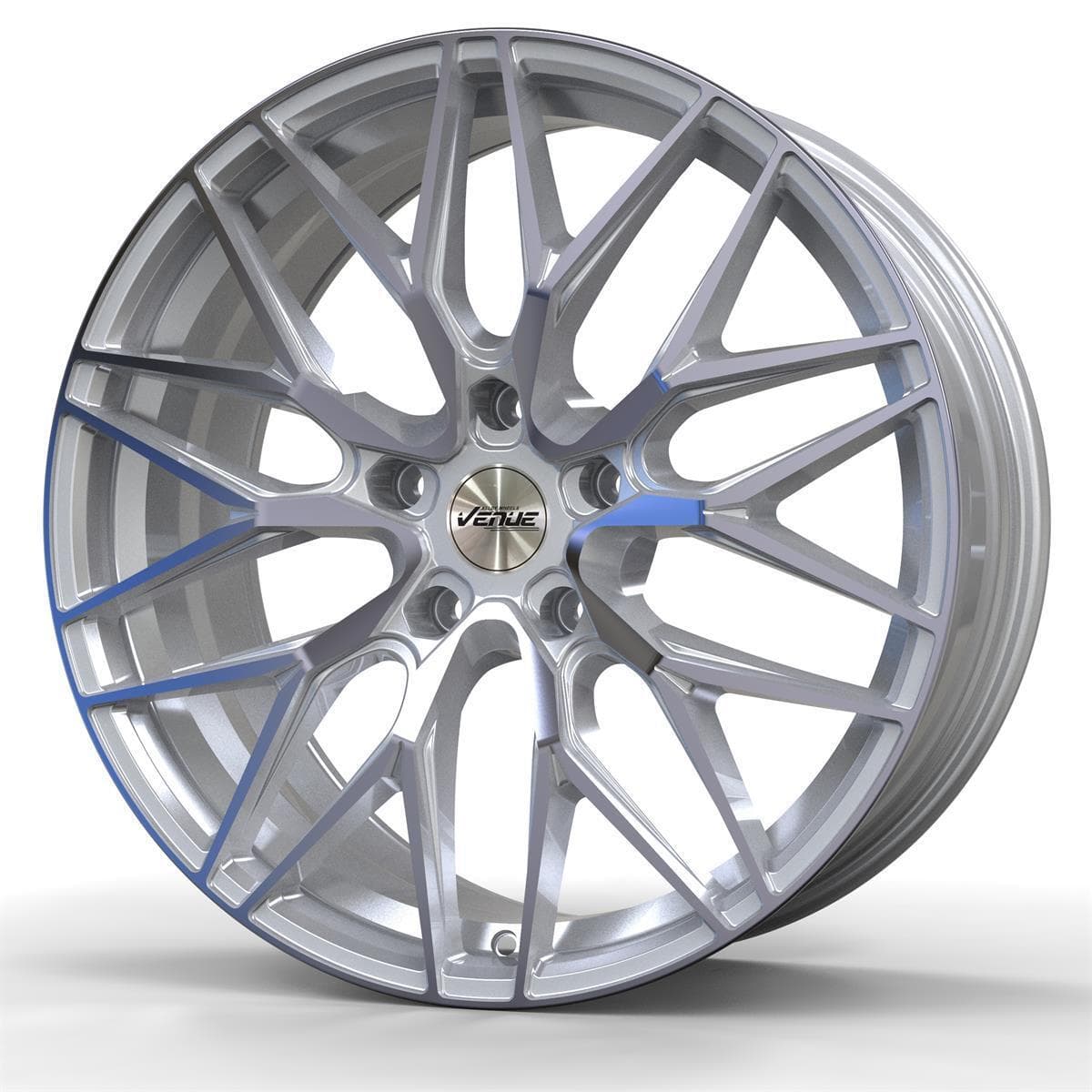 Venue Foxy 9.5x19 5x114 ET40 CB73.1 Silver Polished