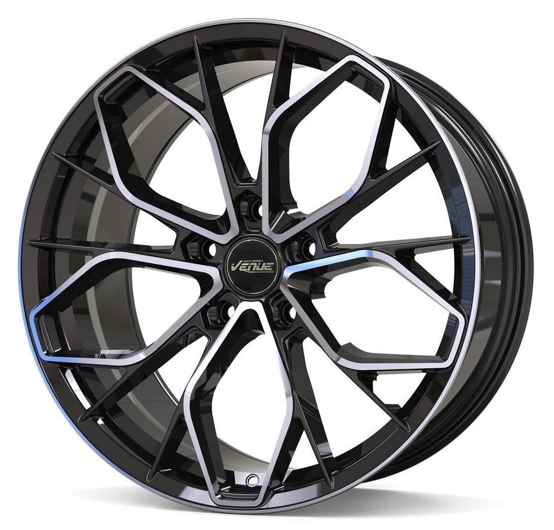 Venue Rocker 8.5x19 5x114 ET35 CB73.1 Black Polished