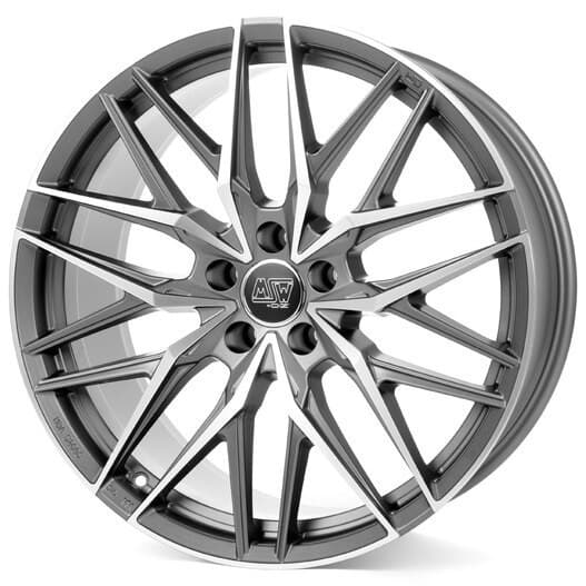 MSW 50 10x22 5x130 ET20 CB71.6 Matt Gun Metal Full Polished (Mgmfp)