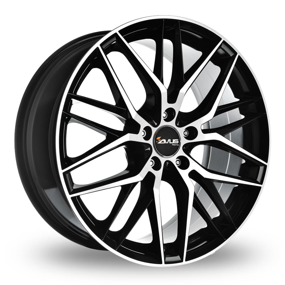 Avus AF19 8x18 5x120 ET45 CB72.6 Black Polished