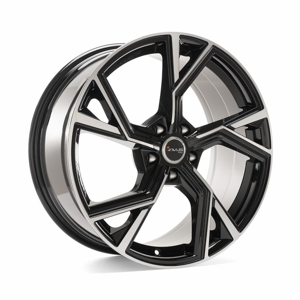 Avus AF20 8x18 5x112 ET28 CB66.6 Black Polished