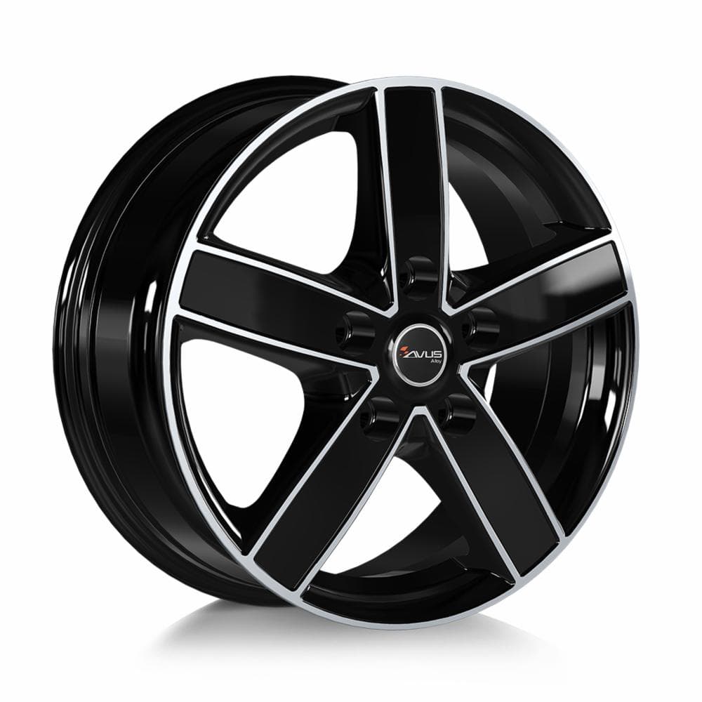 Avus AC-V51 7x17 5x108 ET45 CB65.1 Black Polished