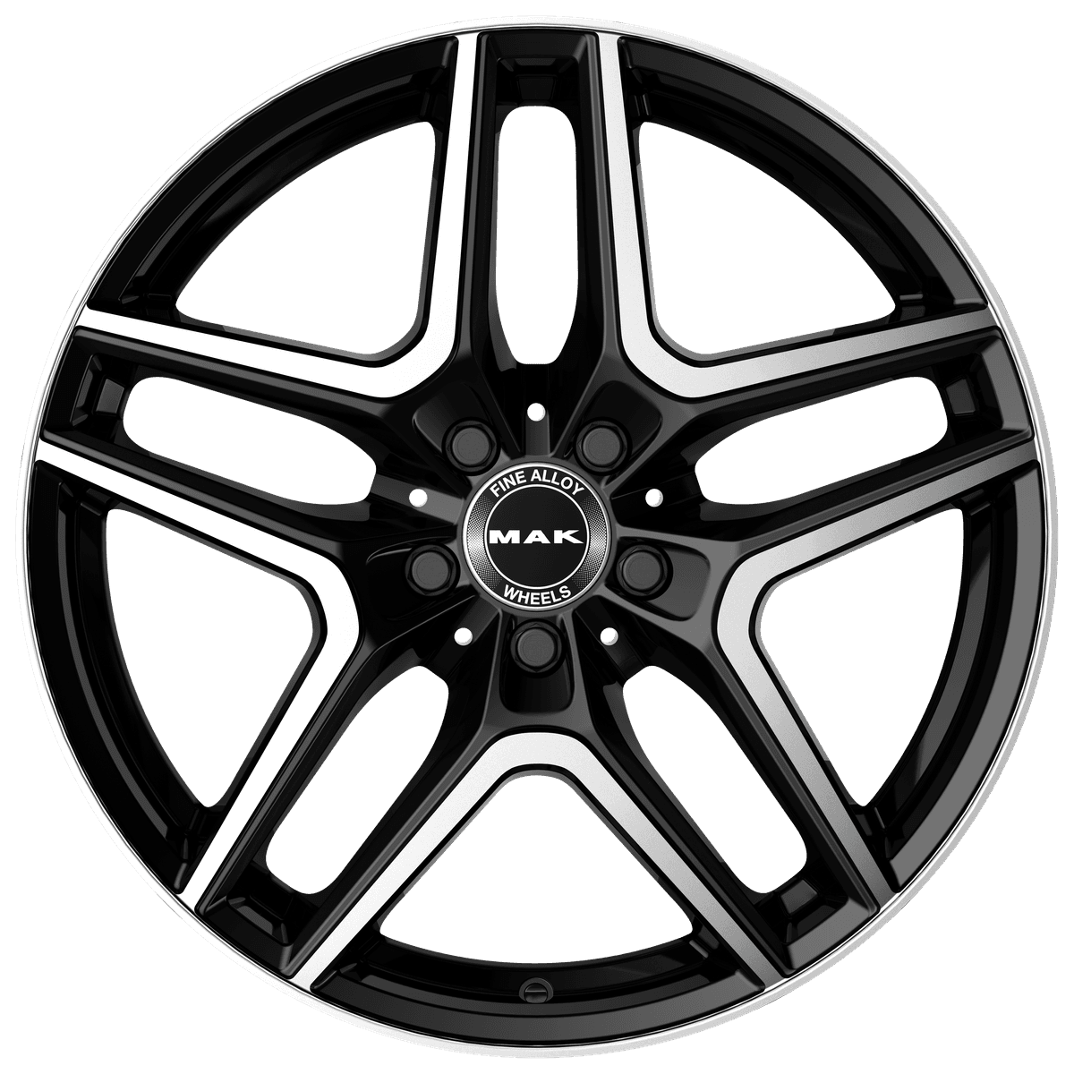 MAK Aurum 8x19 5x112 ET48 CB66.6 Black Mirror