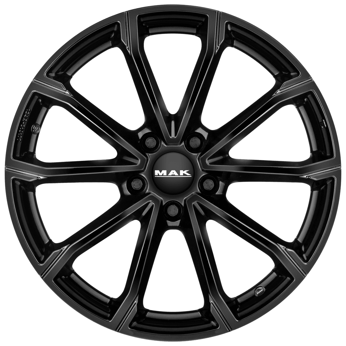 MAK Davinci 7.5x17 5x108 ET44 CB65.1 Gloss Black