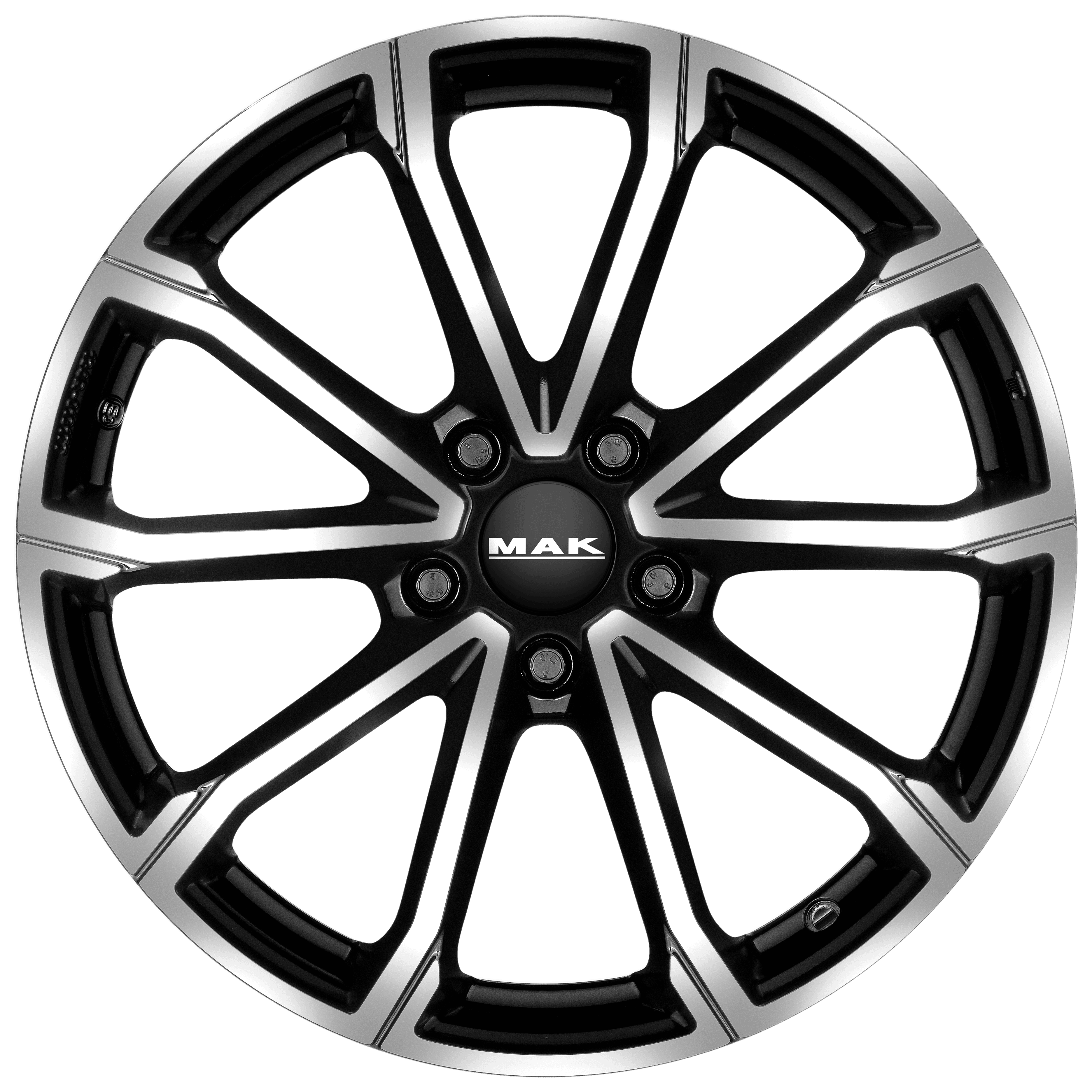 MAK Davinci 6x16 5x100 ET35 CB57.1 Black Mirror