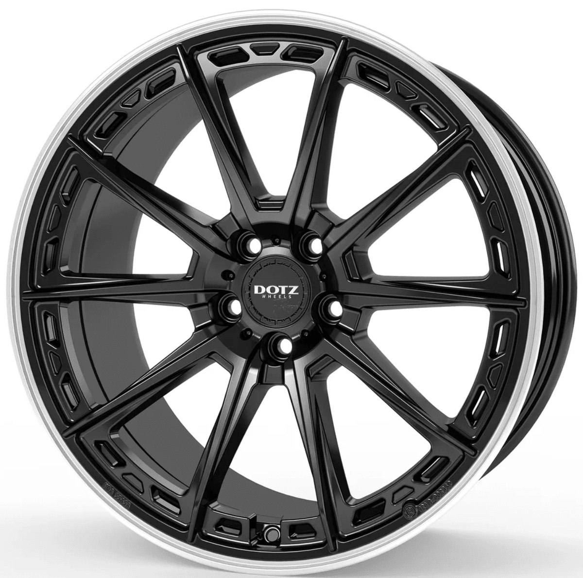 Dotz Sonoma dark 8x19 5x112 ET44 CB57.1 Black matt/polished lip