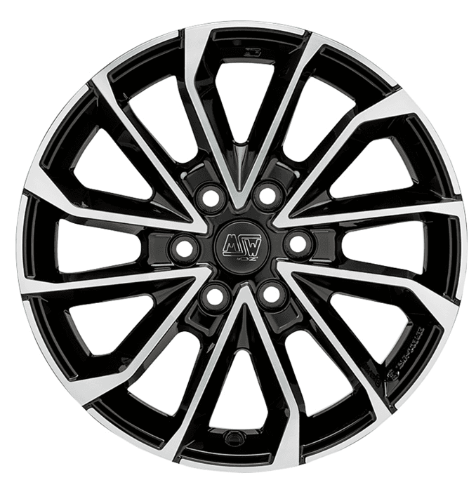MSW 42 Van 7.5x19 6x120 ET52 CB74.5 Gloss Black Full Polished