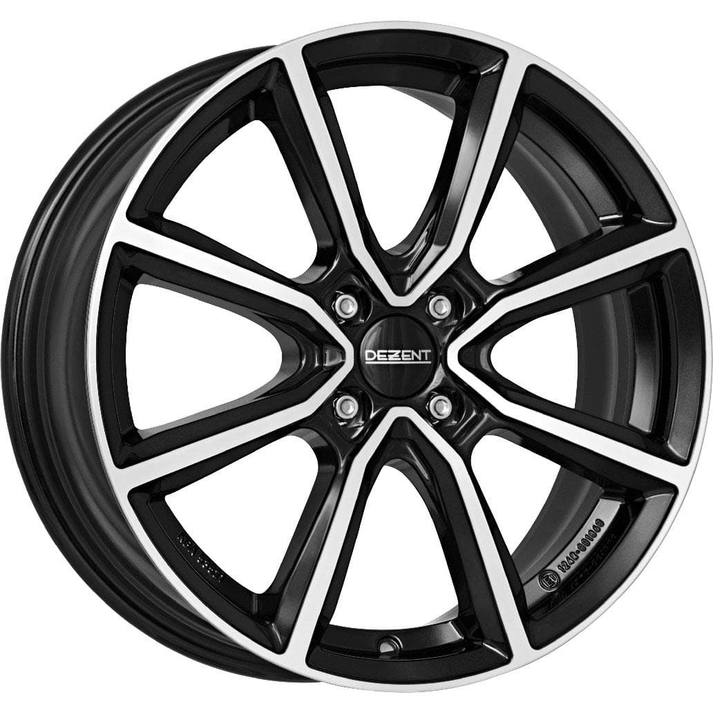 Dezent TN dark 6.5x16 4x100 ET45 CB60.1 Black/polished