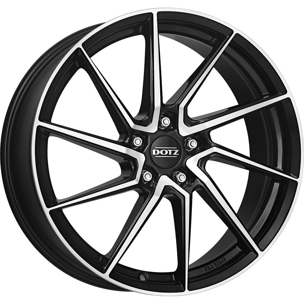 Dotz Spa dark 7.5x17 5x100 ET35 CB60.1 Black/polished