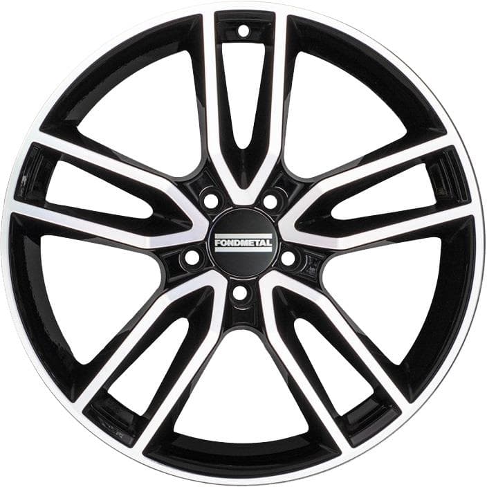 Fondmetal Koros 9x19 5x112 ET44 CB66.6 Glossy Black Machined