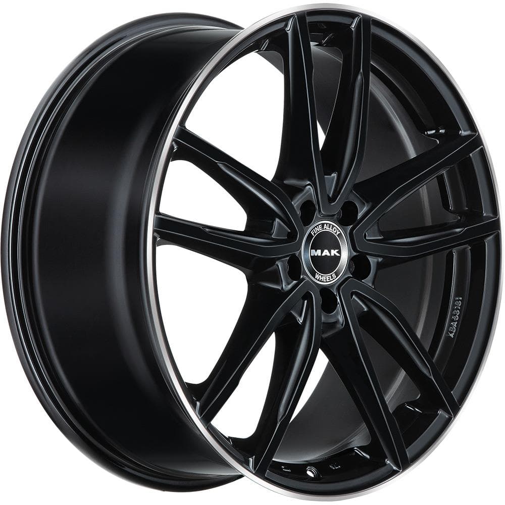 MAK Evo 9x20 5x112 ET50 CB66.6 Gloss Black Mirror Ring