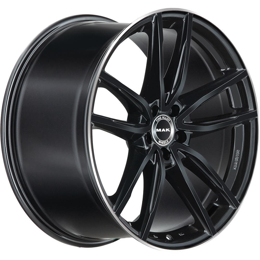 MAK Evo-D 9.5x20 5x112 ET45 CB66.6 Gloss Black Mirror Ring