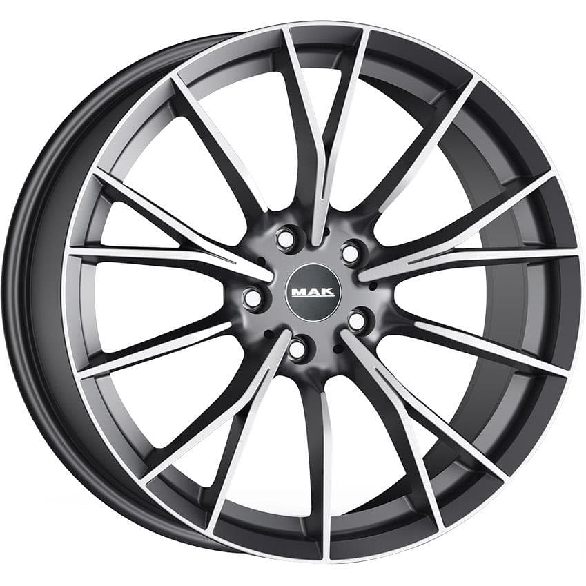 MAK Fabrik 8x18 5x120 ET30 CB72.6 Gun Met-Mirror Face
