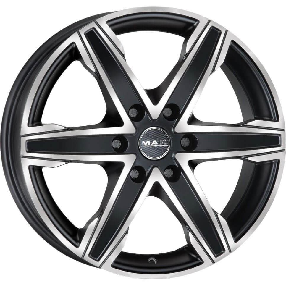 MAK King 6 6.5x16 6x139.7 ET20 CB106.1 Ice Black