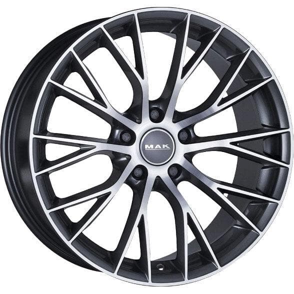 MAK Munchen 8x18 5x120 ET30 CB72.6 Gun Met-Mirror Face