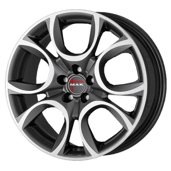 MAK Torino W 6.5x16 4x108 ET32 CB65.1 Gun Met-Mirror Face