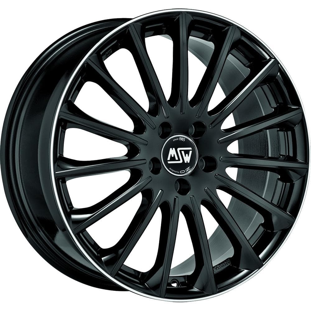 MSW 30 7.5x18 5x114.3 ET40 CB73.1 Gloss Black+Diamond Lip