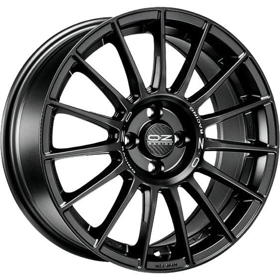 OZ Racing Superturismo LM 8.5x19 5x114.3 ET38 CB75 Matt Black Silver Lettering