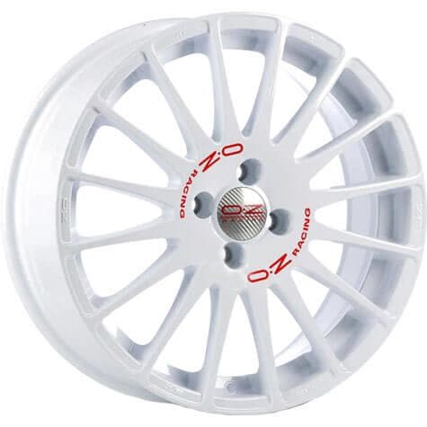 OZ Racing Superturismo WRC 8x18 5x114.3 ET40 CB75 Race White Red Lettering