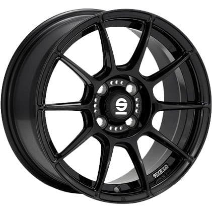 Sparco FF1 7x15 4x100 ET25 CB63.3 Gloss Black