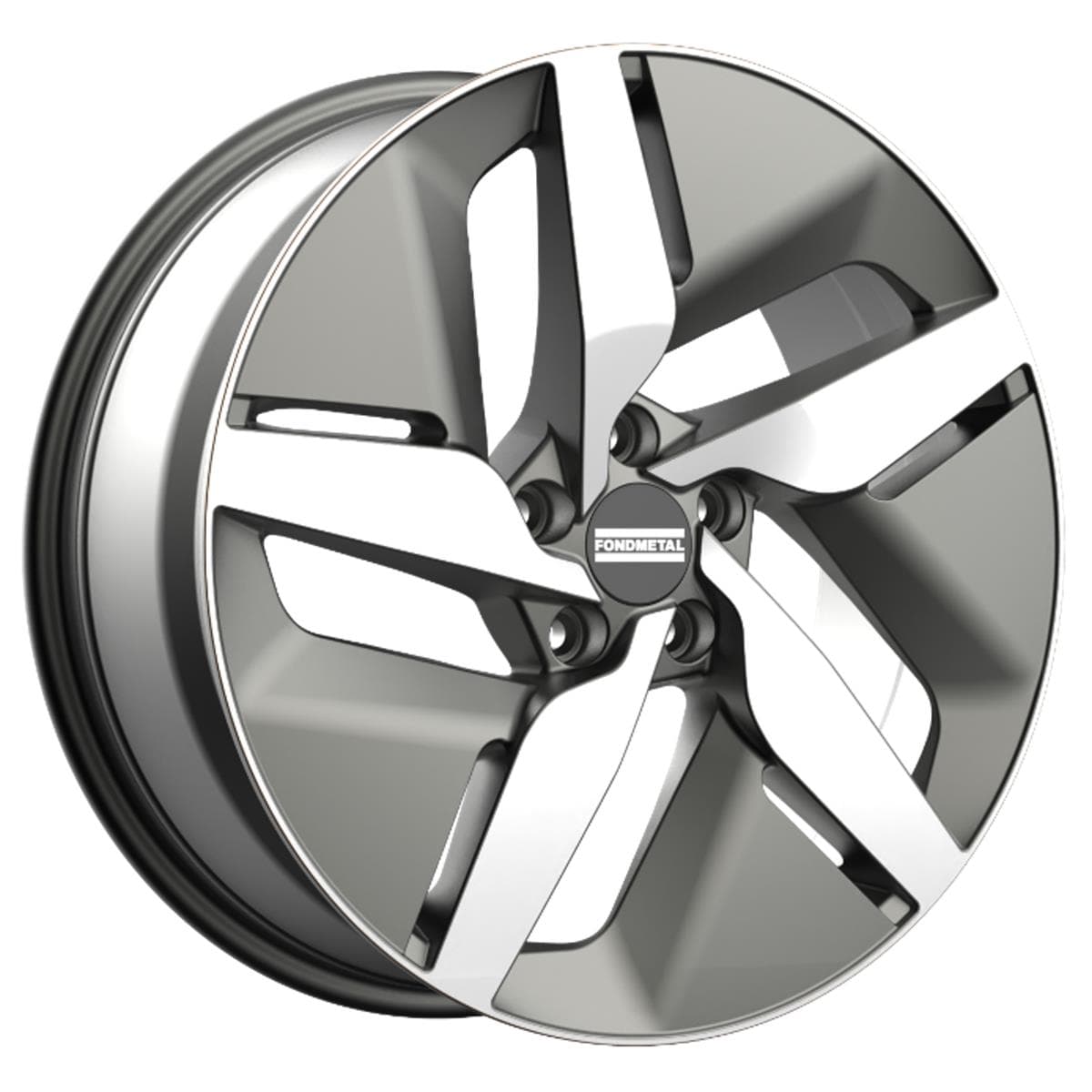 Fondmetal e-Joule 9x20 5x112 ET28 CB66.6 Glossy Titanium Machined