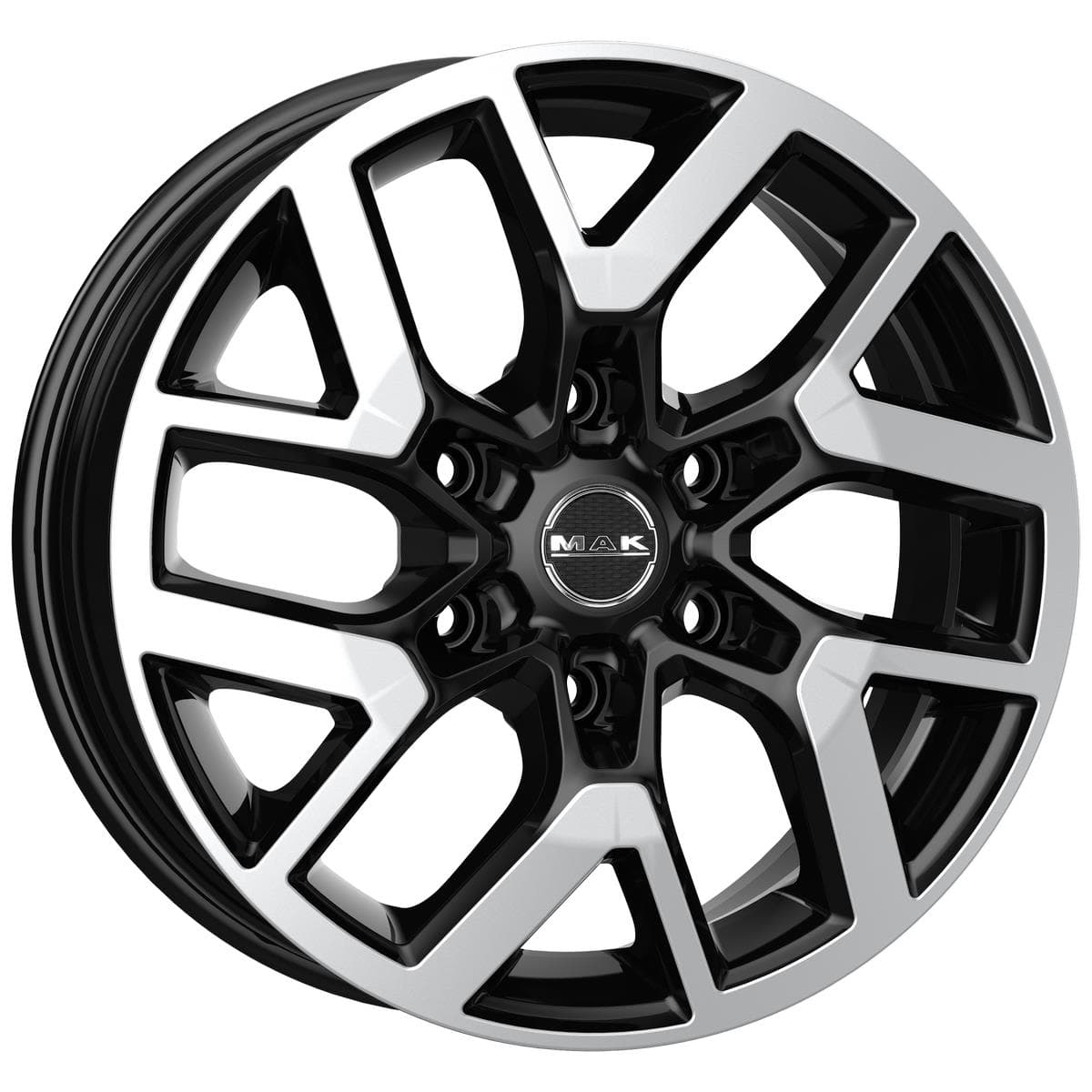 MAK Gravel 6.5x16 6x125 ET50 CB74.1 Black Mirror