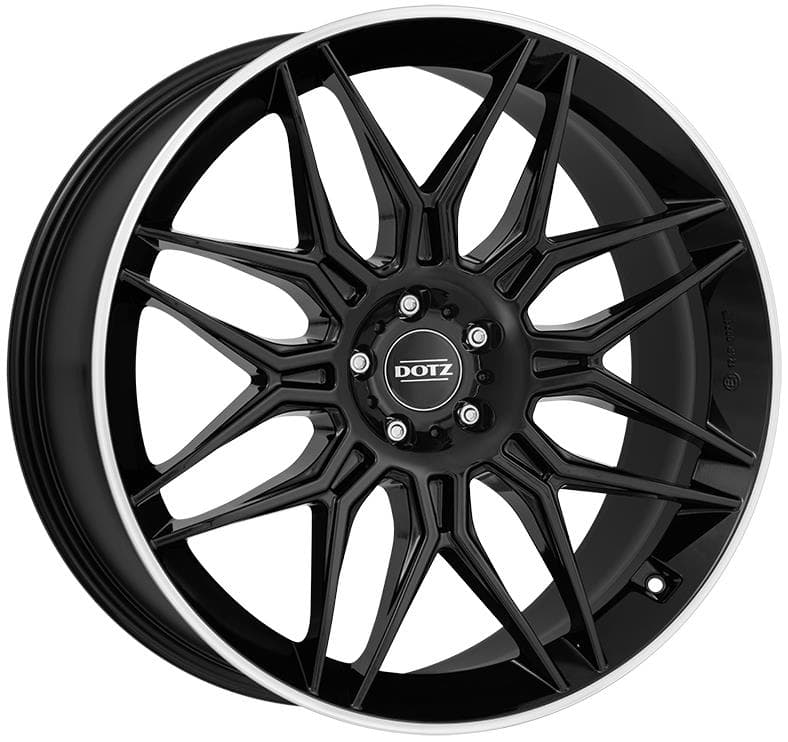 Dotz LongBeach dark 9x20 5x108 ET48 CB63.4 Black/polished lip