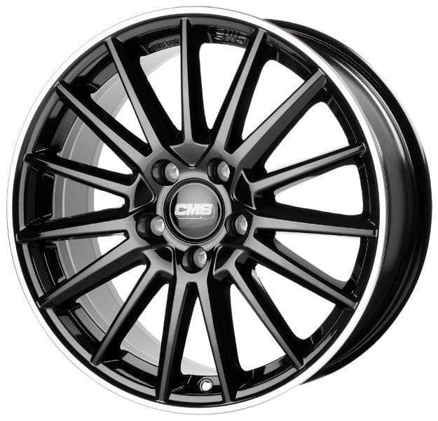 CMS C23 8x18 5x108 ET48 CB63.4 Diamond Rim Black Gloss