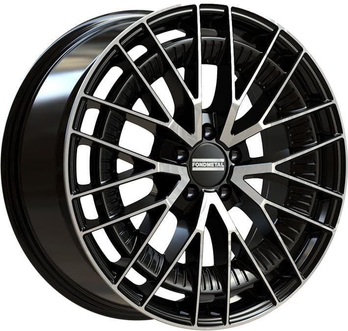 Fondmetal Kari 9.5x20 5x112 ET43 CB66.6 Glossy Black Machined