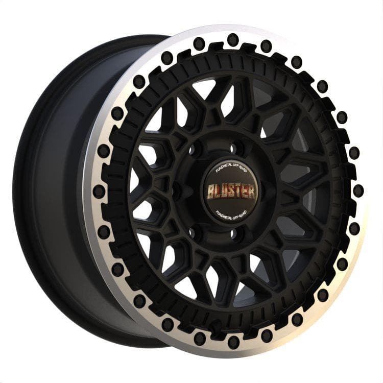 Fondmetal Bluster 8.5x17 6x130 ET40 CB84.1 Matt Black Machined Lip