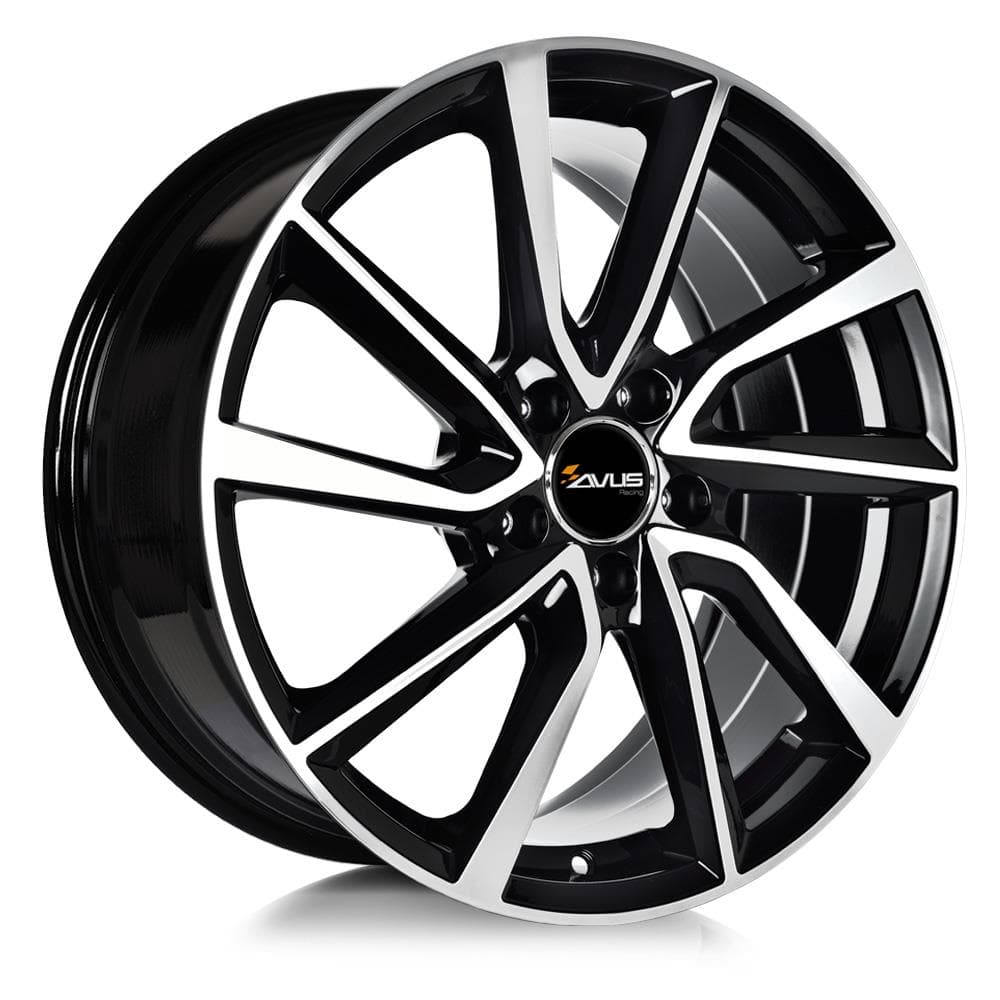 Avus AC-518 6x15 5x112 ET47 CB57.1 Black Polished