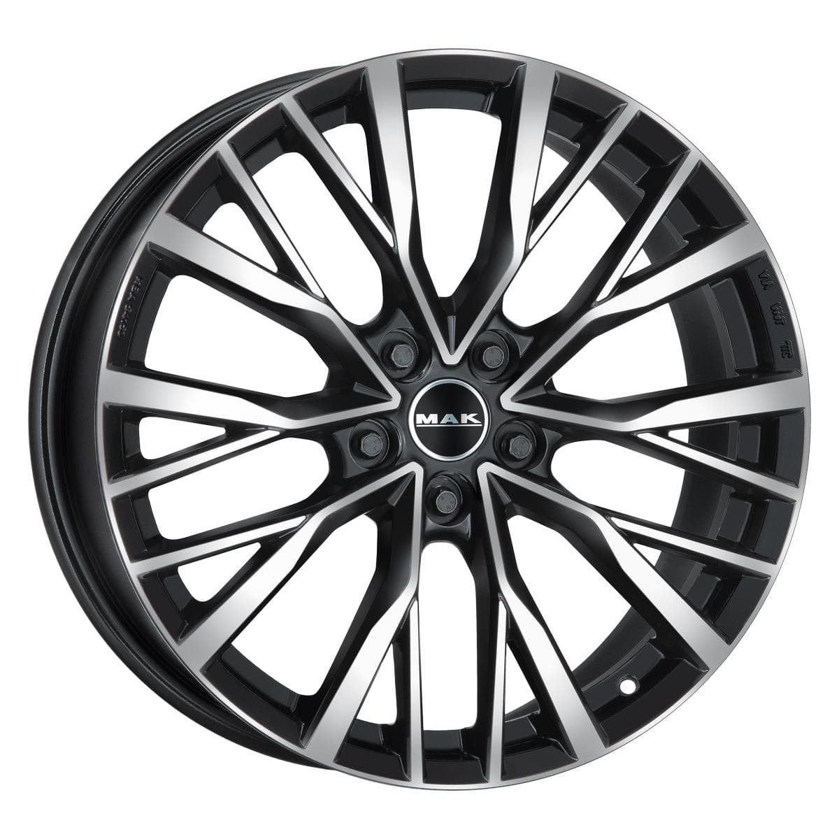 MAK Kent 8.5x21 5x120 ET38 CB72.6 Black Mirror