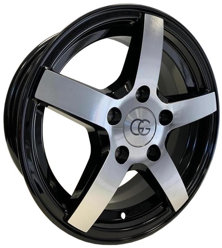 GG Trailer Black Polished 5.5x14 4x100 ET30 CB57.1