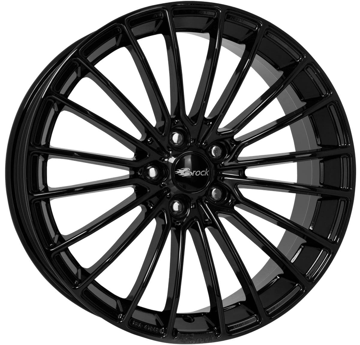 Brock B24 7x16 4x100 ET38 CB63.4 Schwarz Glanz (SG)