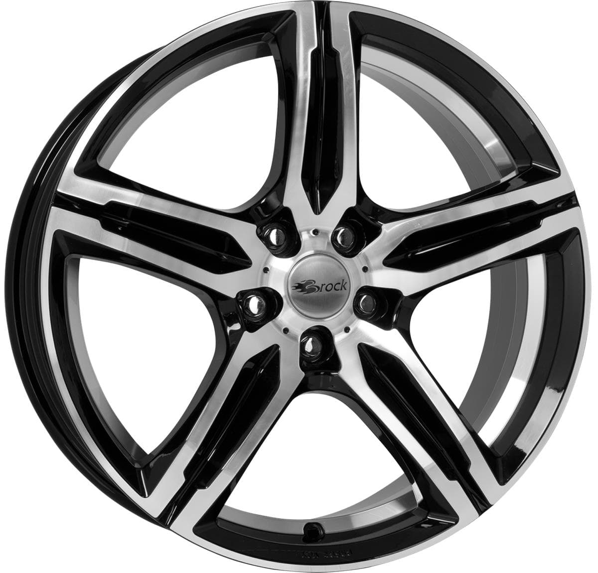 Brock B29 7.5x17 5x108 ET45 CB72.6 Schwarz Glanz Voll-Poliert (SGVP)